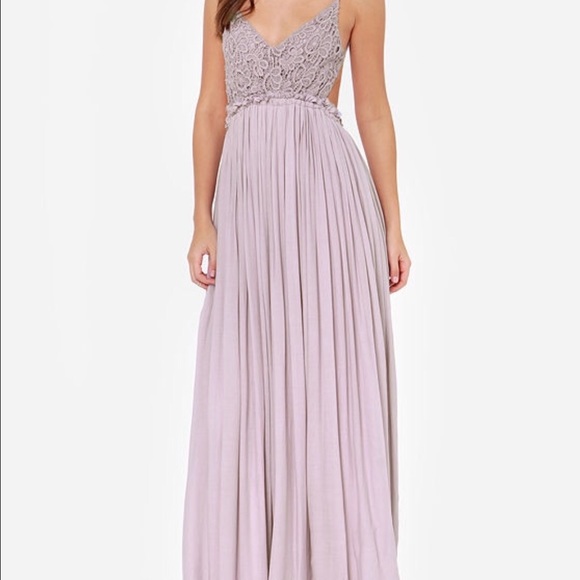 Lavender crochet dress