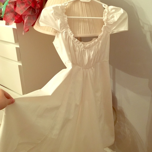 White Cotton Miu Miu Summer Dress