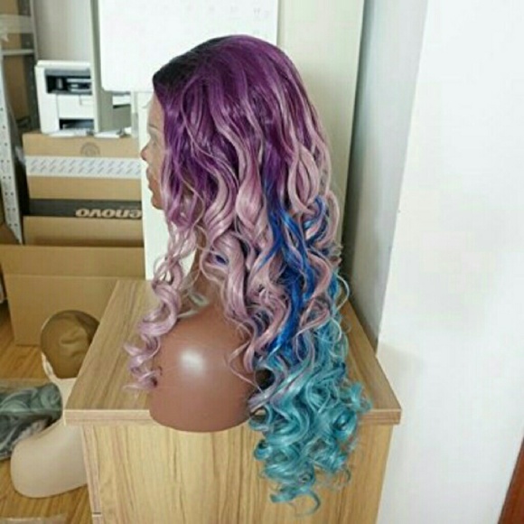 Ombre Purple Pink Beauty Lacefront Wig