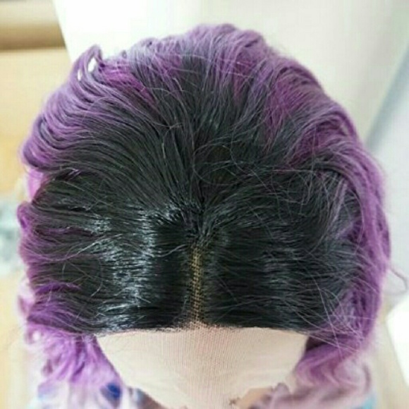 Ombre Purple Pink Beauty Lacefront Wig main image 4
