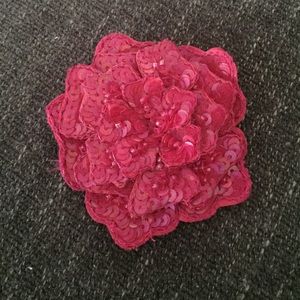 Hot Pink Sequin Brooch