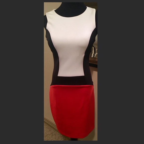 Tri color Sheath dress.