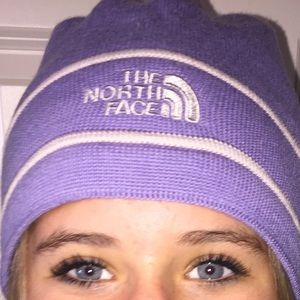 Purple north face Beanie