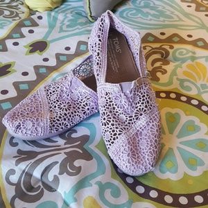 Lavender Crochet Toms