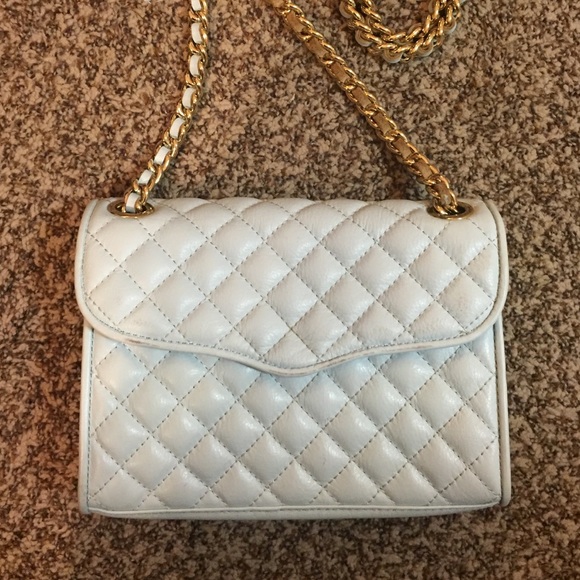 Rebecca Minkoff light blue quilted crossbody
