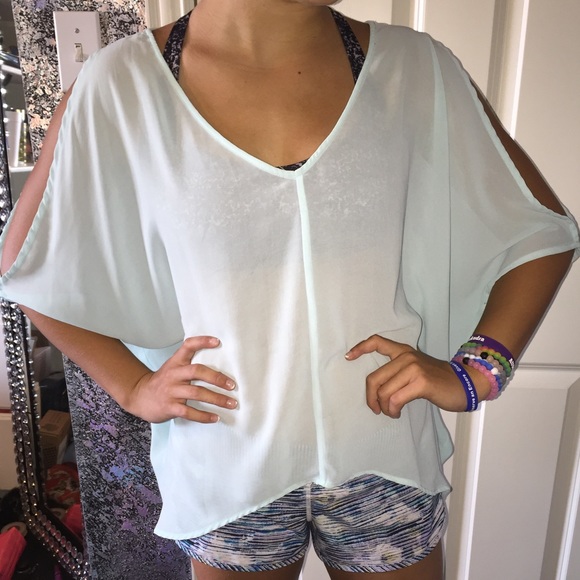 Light blue blouse