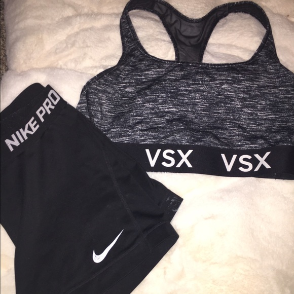 Nike pro and vs sport bra