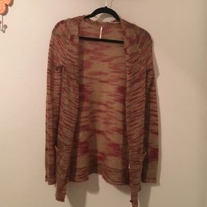 Free People Beach tiger cardigan