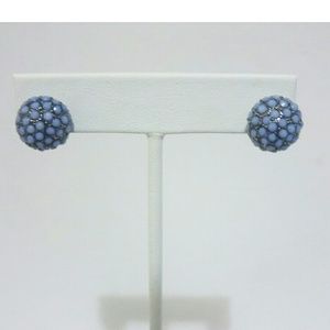 Baby Blue Ball Studded Earrings