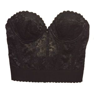 Nwot Sheer Lacey Padded Corset
