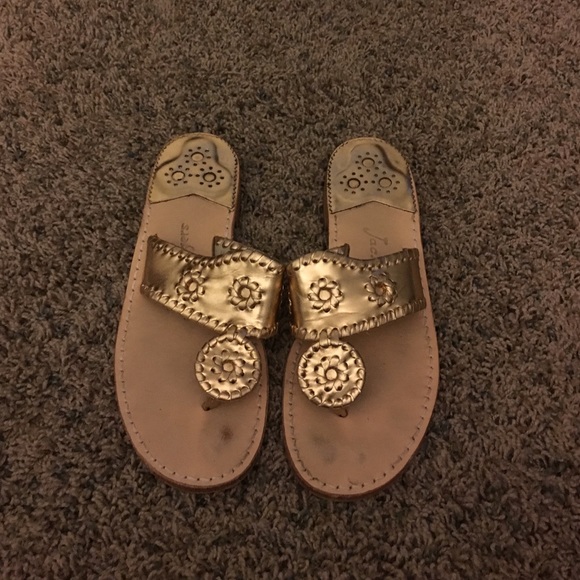 Gold Jack Rogers! Size 7