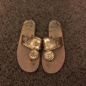 Gold Jack Rogers! Size 7