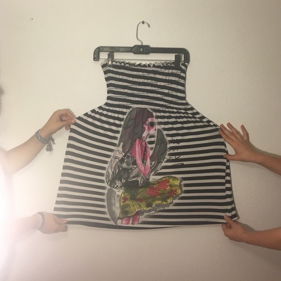 striped swimsuit cover-up great for pool or beach