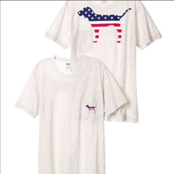 TRADED‼️ VS PINK Americana Campus Tee