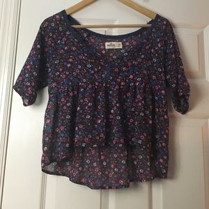Hollister sheer crop top