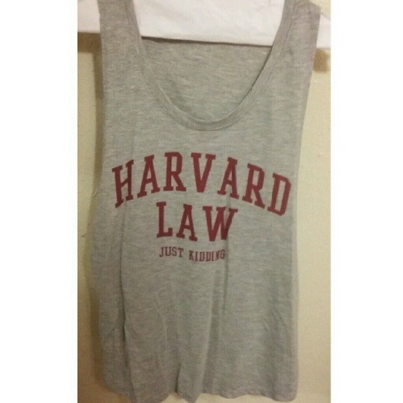 Harvard law tank top