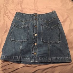 Free People Jean Skirt size 2