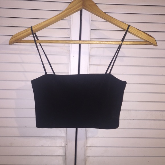 H&M Black Bustier like top