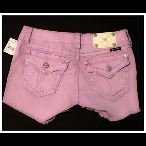 MISS ME Lilac/Light Purple Cargo Shorts (Size 28)