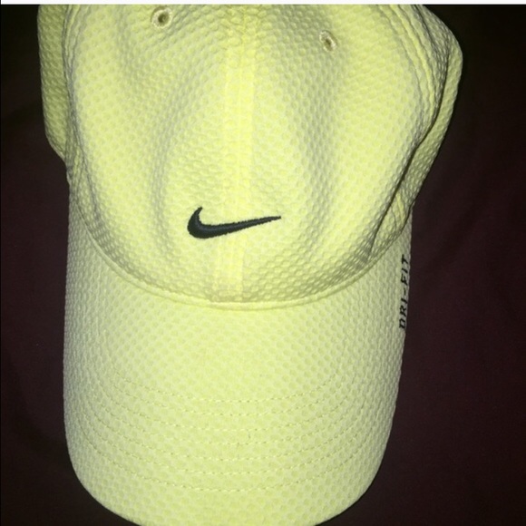 Neon yellow never worn drifit hat