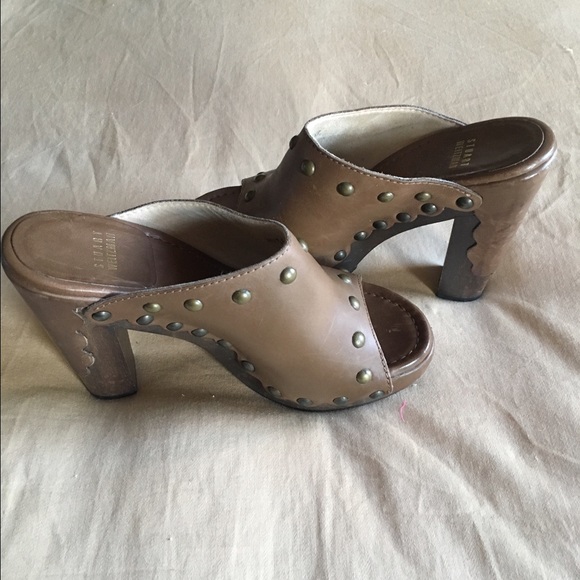 Stuart Weitzman Studded Open-Toe Clogs - image 3