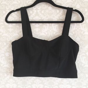 Black Bustier Crop Top