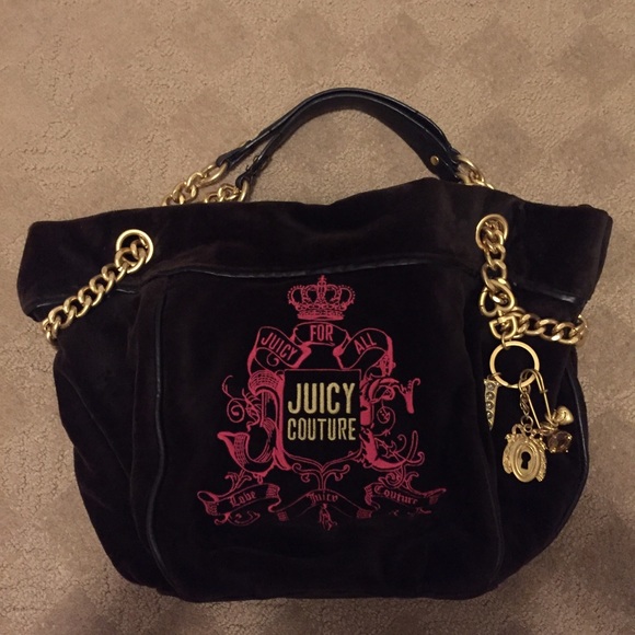 Authentic Mocha Brown/ Pink Juicy Couture Purse
