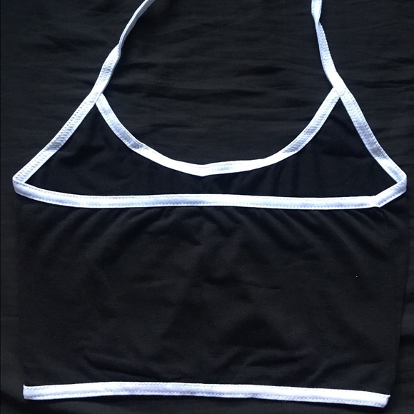 Black Crop Top - Picture 3 of 3