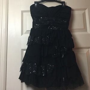 Choppy sequined semiformal dress