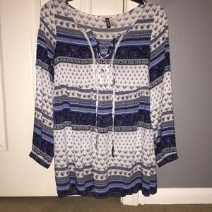 Lace up Front H&M Dress