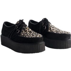 Demonia Cheetah Fur Creepers