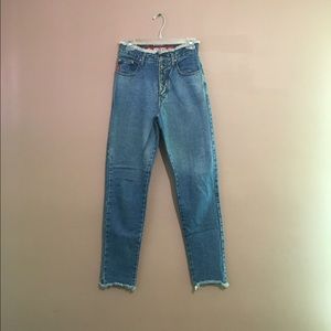 Vintage Frayed Lining Jeans