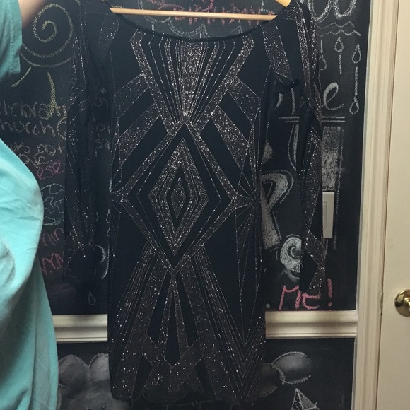 Black & Gold glitter dress!