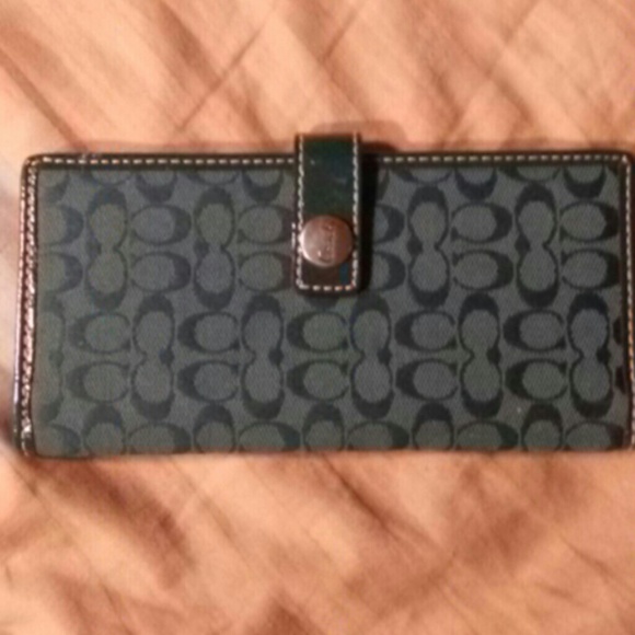 Green coach wallet
