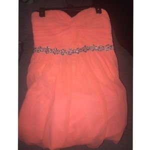 Strapless Homecoming dress