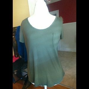 Rock & Republic Green Stretchy Tee