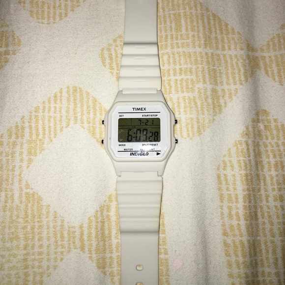 Timex white watch