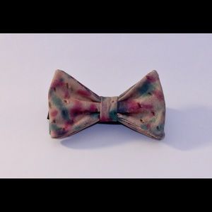 Genuine ostrich leather bow tie
