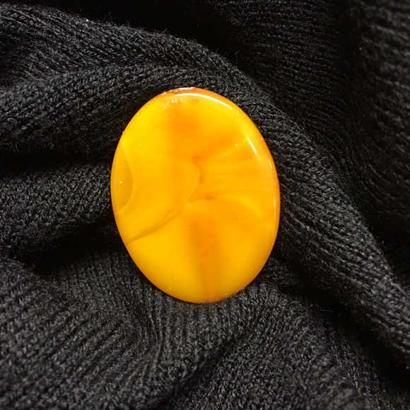 Amber colored beads.