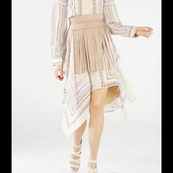 Pale pink fringe belt