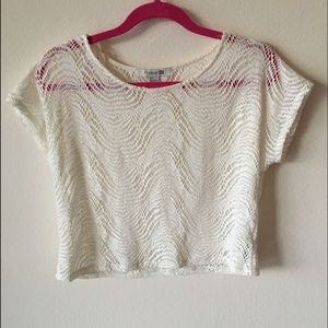 White Forever 21 crop top