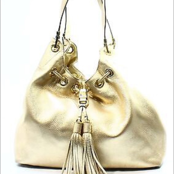 Authentic Michael Kors Camden METALLIC GOLD