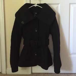Final sale🎈Elegant black coat used