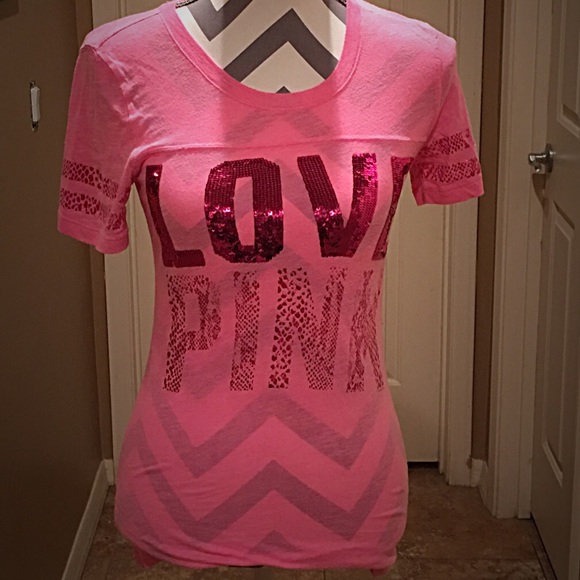 PINK Victoria's Secret Tops - 🆕 Victoria's Secret Pink Sparkly Shirt