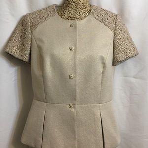 Tahari gold 2 piece suit