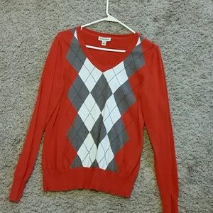 Orange agile sweater