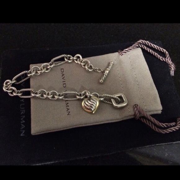 David Yurman Heart Charm Bracelet