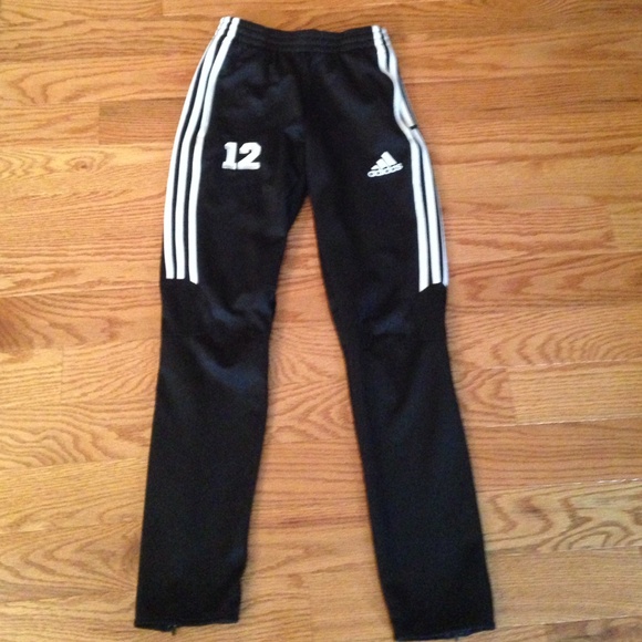 Adidas soccer track pants.