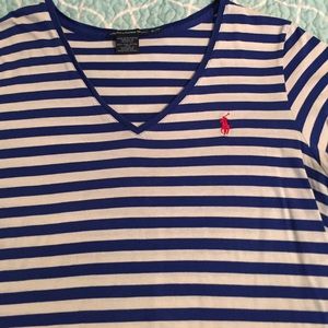 Women's XL V- neck short sleeve polo