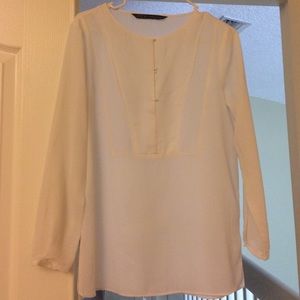 Zara White Blouse